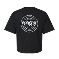 Image 2 of Women's Cropped Boxy T-shirt - Black