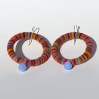Image 4 of Striation Hoop earrings