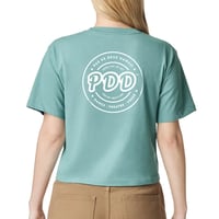 Image 4 of Women's Cropped Boxy T-shirt - Black