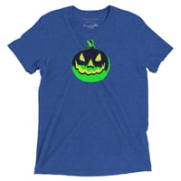 Image 11 of Short Sleeved T-shirt (Adult M/F) - Jack O Lantern Vintage Green-Black
