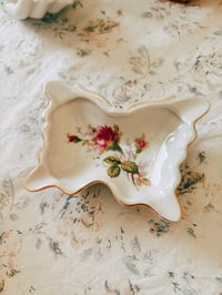Image 2 of butterfly floral trinket dish