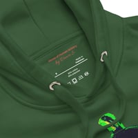 Image 14 of Long Sleeve Hoodie (Adult M/F) - Jack O Lantern Vintage Green-Black
