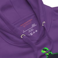 Image 16 of Long Sleeve Hoodie (Adult M/F) - Jack O Lantern Vintage Green-Black
