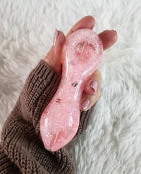 Image 8 of Designer Glitter Glass Pipe  