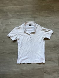 Image 1 of Animo Womens White Short Sleeve Polo Shirt IT 42 US 6 