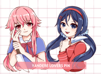 (PRE-ORDER)(SHIPS DEC 2025) Yandere Lovers Enamel Pins