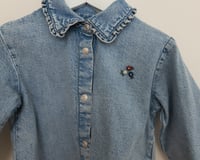Image 2 of Zara denim jacket / top sz 5-6