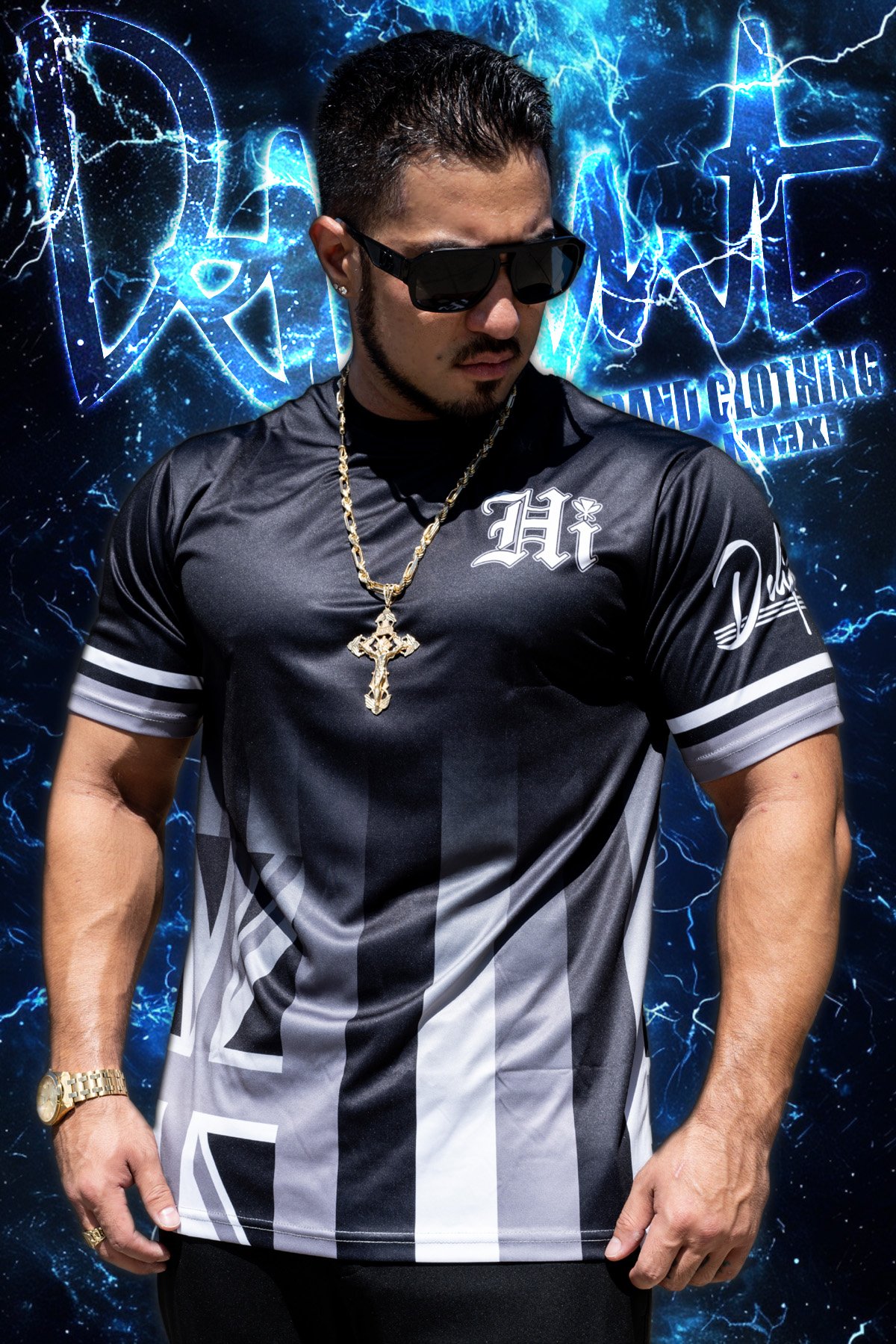 HI O.E - Aloha Islands Jersey (Black/Grey)