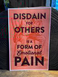 Disdain for Others print