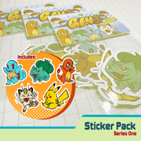 Image 2 of PKMN Gen 1 || Sticker & Sticker Packs