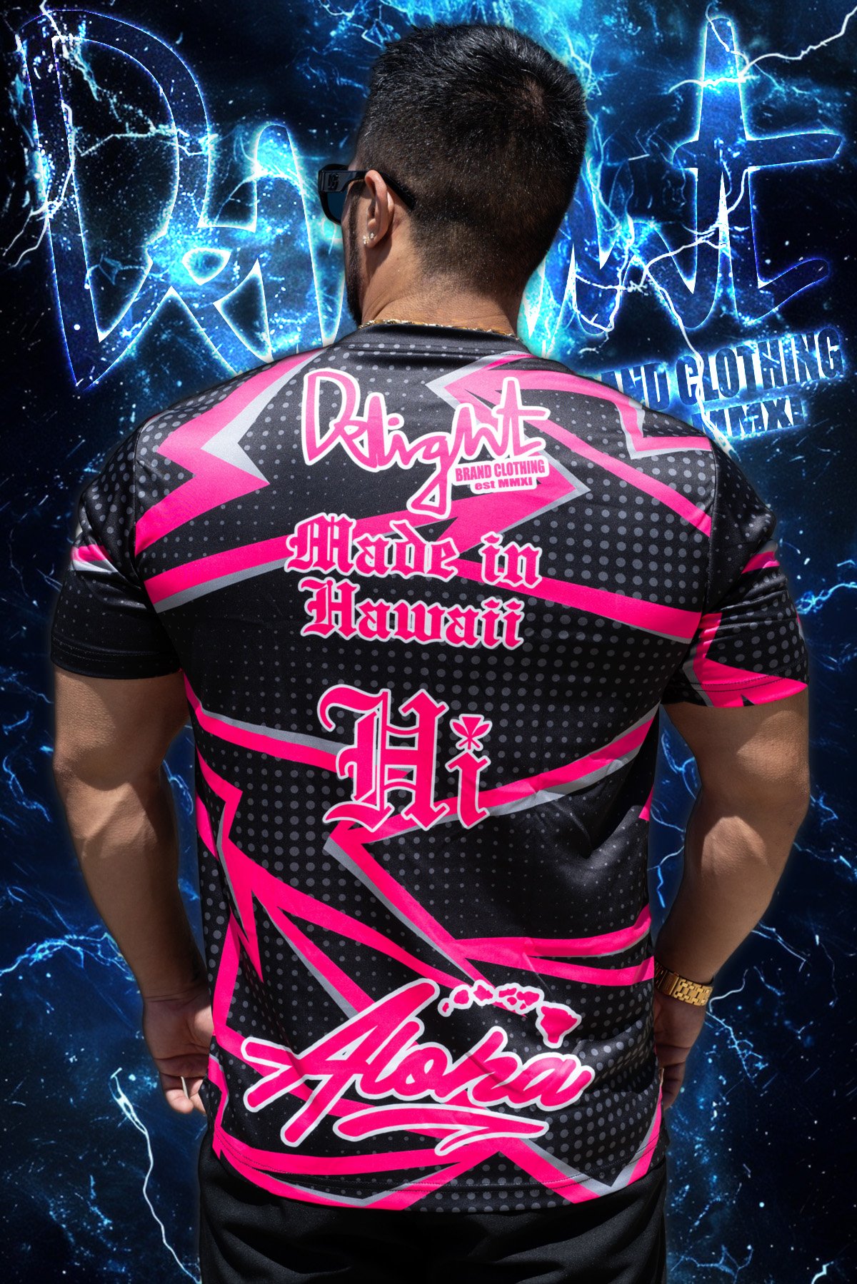 Neon Pink/Black - Bolts Motocross Jersey