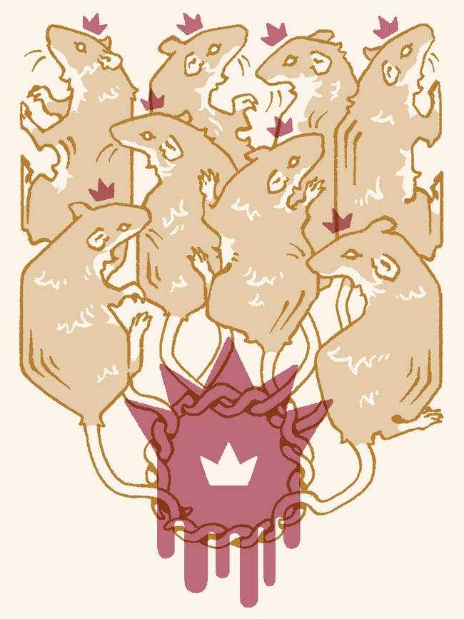 Rat King Woven Tapestry/Blanket