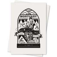 Image 1 of "The Little White Mortuary of Unchained Melodies" 13" by 19" Print