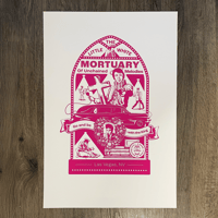 Image 3 of "The Little White Mortuary of Unchained Melodies" 13" by 19" Print