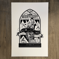 Image 2 of "The Little White Mortuary of Unchained Melodies" 13" by 19" Print