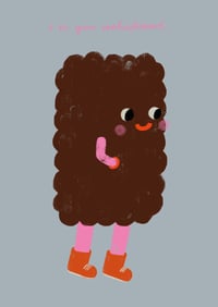 Image 3 of Postkarte -  i'm your cookiefriend. / Grau