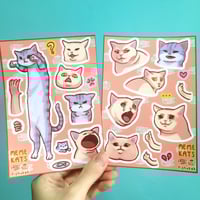Image 1 of Kyoot & Meme Cats Sticker Sheets