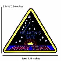 Image 2 of Heaven's Gate Cult Away Team Badge Enamel Pin