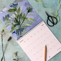 Image 2 of  Diana Fegredo Watercolour Flower Garden 2026 Wall Calendar