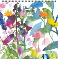 Image 1 of  Diana Fegredo Watercolour Flower Garden 2026 Wall Calendar
