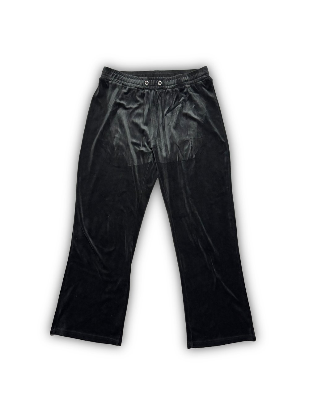 Image of Black Velour Pants (L) - Antifa Couture (BP04)