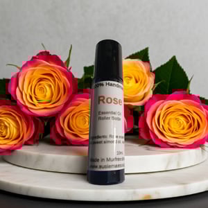 Image of Rose Essential Oil Roller Bottle