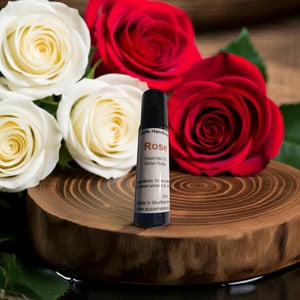 Image of Rose Essential Oil Roller Bottle