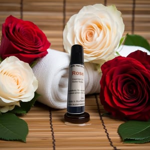 Image of Rose Essential Oil Roller Bottle