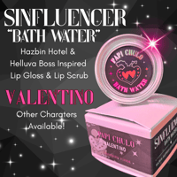 Image 1 of VALENTINO SINFLUENCER BATHWATER LIP GLOSS/SCRUB COMBO