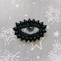 Eye Beaded Brooch