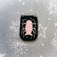 Pink Cockroach Felt Brooch