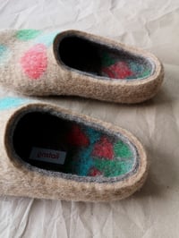Image 4 of SPOT ON felted wool slippers. Unisex sixe EU37