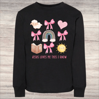 Image 3 of Long Sleeve Shirt~ Jesus Loves Me This I Know