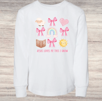 Image 2 of Long Sleeve Shirt~ Jesus Loves Me This I Know