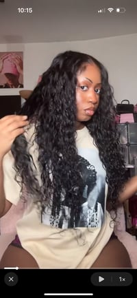 Image 2 of Sunber Hair Glueless Water Wave Closure Wig