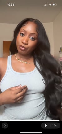 Image 3 of Bling Hair fashion Body Wave Frontal Wig