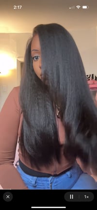 Image 2 of CurlyMe Hair Wear Go Kinky Straight Closure Wig