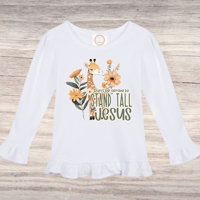 Image 2 of Ruffle Shirt~ Stand Tall For Jesus 
