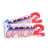 OPTION2 EXCITING CAR MAGAZINE STICKER