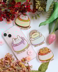 Pudding Animals | Clear Phone Grips