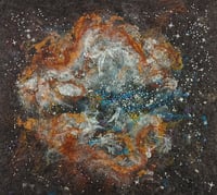 Image 1 of Magellanic Cloud - felted wall hanging