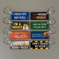 Printed MDF Keychains