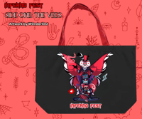 Image 2 of INFERNO FEST HELLUVA-HAZBIN DOUBLE SIDED TOTE BAGS