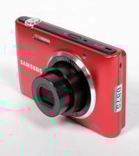 Image 3 of Samsung ST72 RED digital camera 16.2MP TESTED + battery + charger #0875