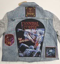 Image 2 of Custom Levi's Ex-Boyfriend Trucker Jacket Women's Size M 