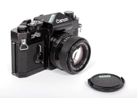 Image 1 of Canon F-1 35mm SLR Film Camera with nFD 50mm F1.4 lens #0881 TESTED *US SELLER*