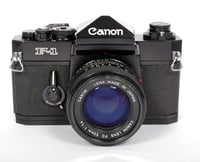 Image 2 of Canon F-1 35mm SLR Film Camera with nFD 50mm F1.4 lens #0881 TESTED *US SELLER*