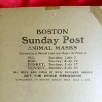 Image 4 of Pig - Merrell-Soule Company Advertising Paper Mask (July 3, 1904) - Boston Sunday Post