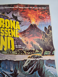 Image 3 of The Land That Time Forgot 1974 German Original Movie Poster Folded 23 in. x 33 in.
