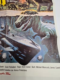 Image 4 of The Land That Time Forgot 1974 German Original Movie Poster Folded 23 in. x 33 in.